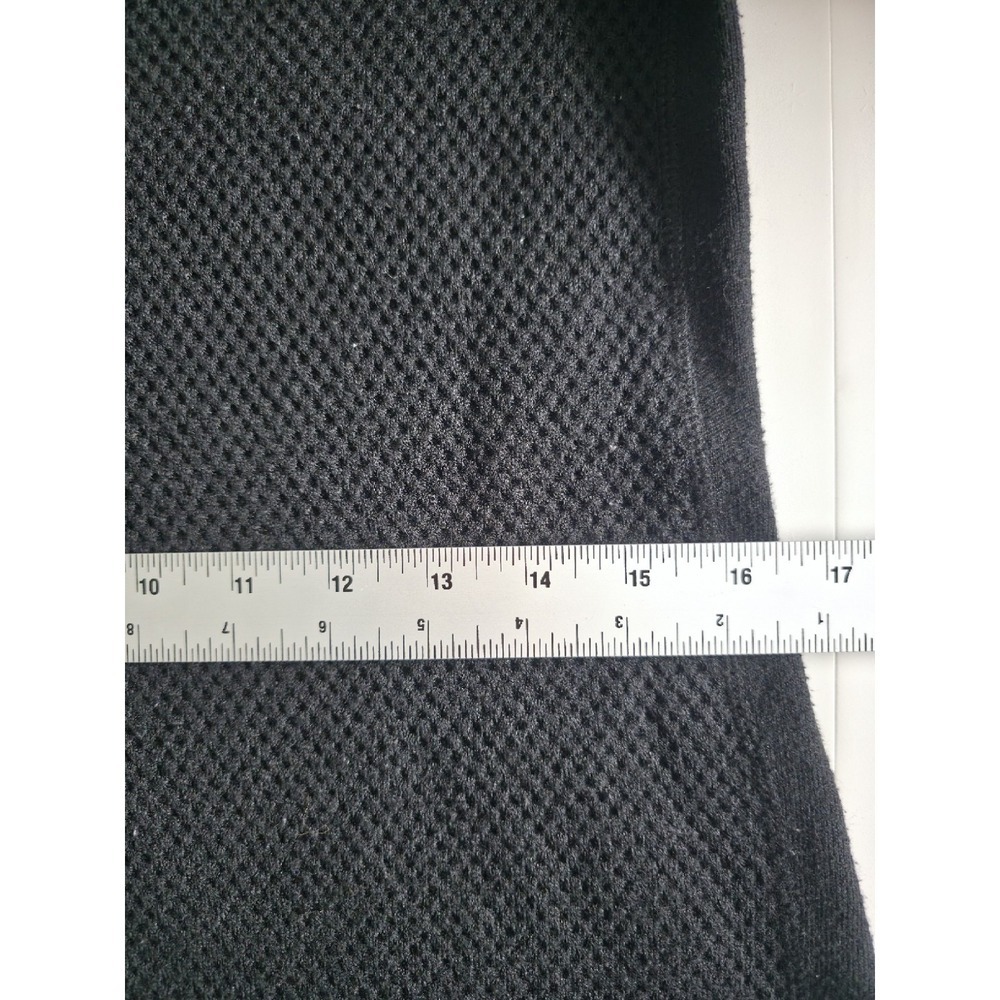 Athleta Black Merino Wool Blend Sweater XS Textured Lightweight Cozy Top - Picture 8 of 10
